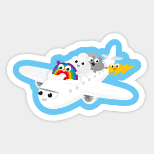 Come fly with me! Sticker